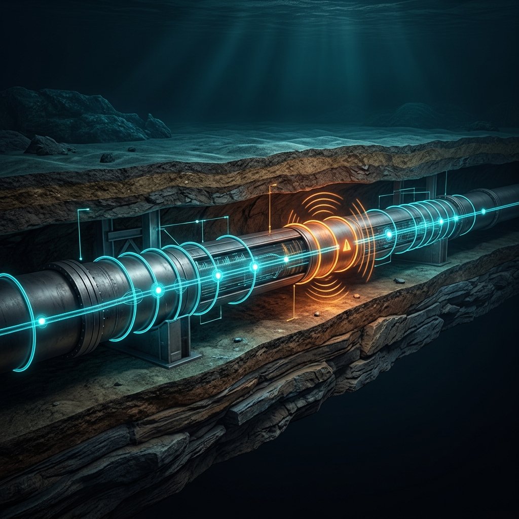 Oil & Gas fiber optic monitoring illustration